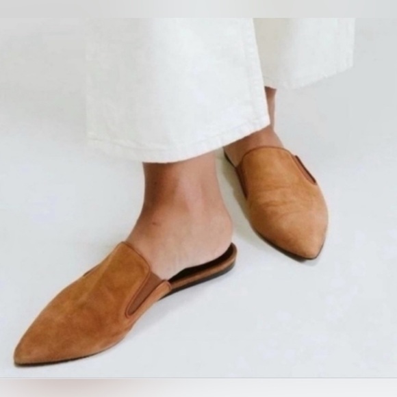 NWOB Jenni Kayne Women's Suede Mule in color Saddle , Sz 6 - Picture 2 of 12